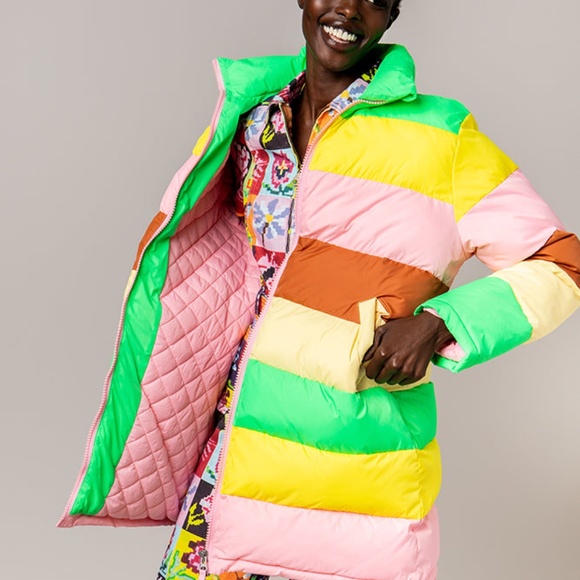 Rachel Antonoff Colorblock Terry Puffer - Picture 2 of 6
